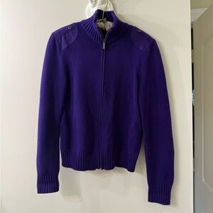 Ralph Lauren Purple zip up sweater